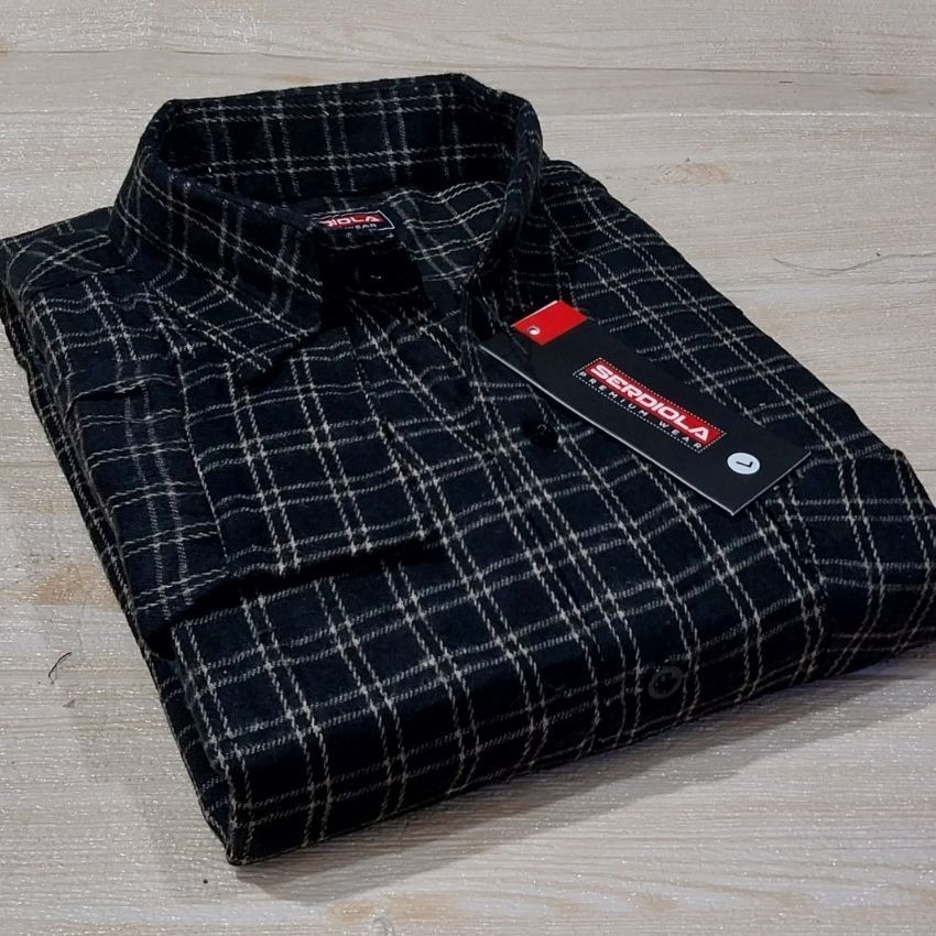 Maffy A3024- Kemeja casual Pria flanel Serdiola  tangan panjang motif terbaru bisa Cod variasi size 