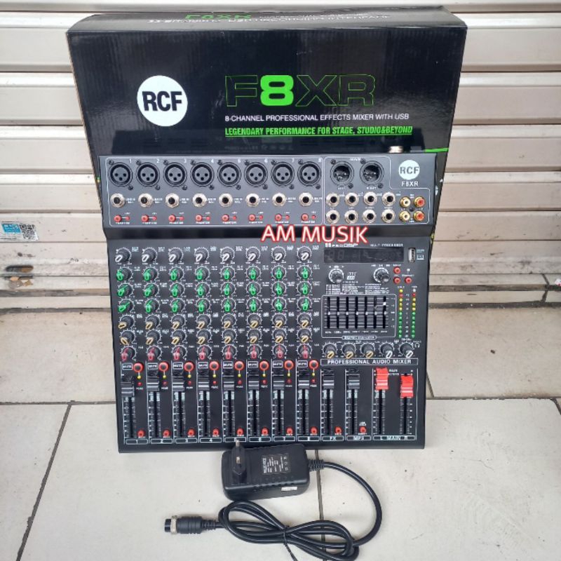 MIXER RCF F8XR MIXER AUDIO 8 CHANNEL USB BLUETOOTH F 8 XR FX8R