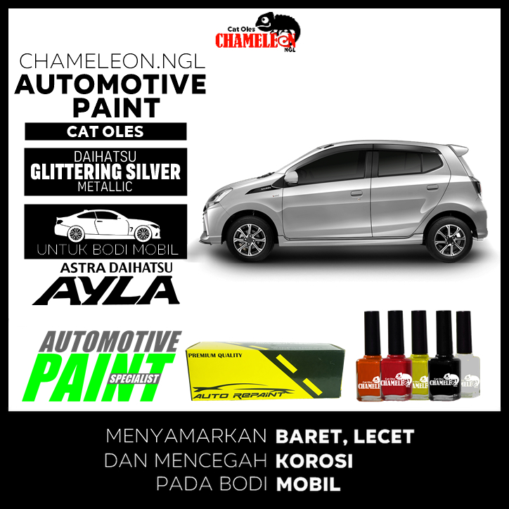 Cat Oles Daihatsu New Ayla Glittering Silver Automotive Paint CHAMELEON NGL