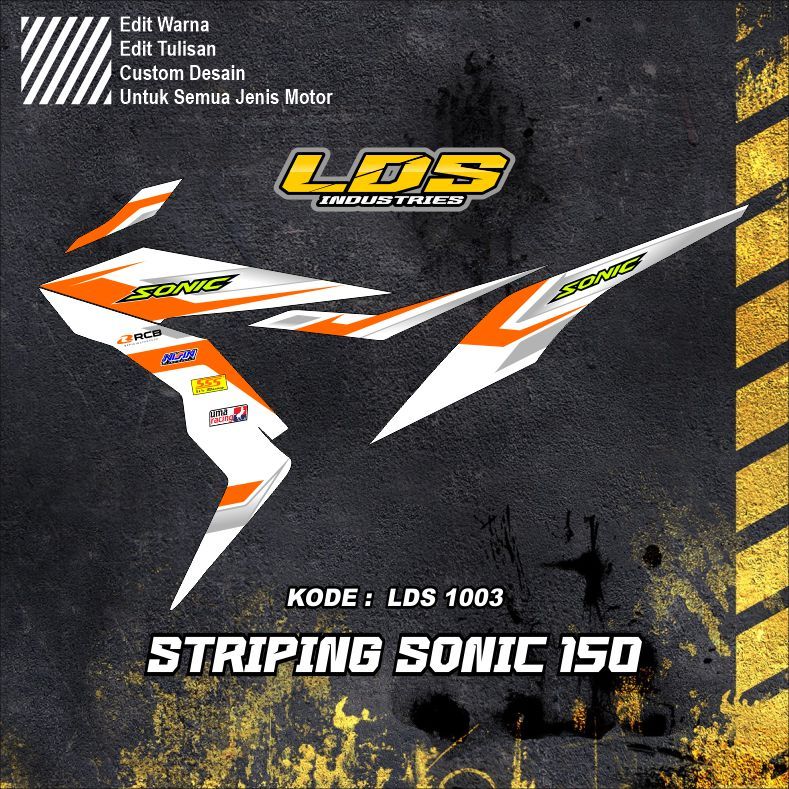 Striping Sticker Sonic 150R - STRIPING Sonic 150R