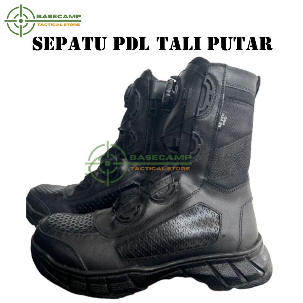 Sepatu PDL Boots Safety Tni Polri Sepatu PDL Tni Sepatu PDL Polri Tali Putar ORIGINAL | TERBARU