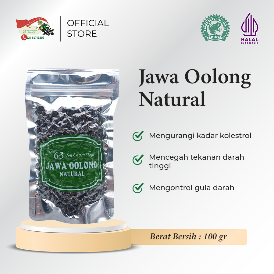 

Teh 63 Jawa Oolong Natural 100 gr