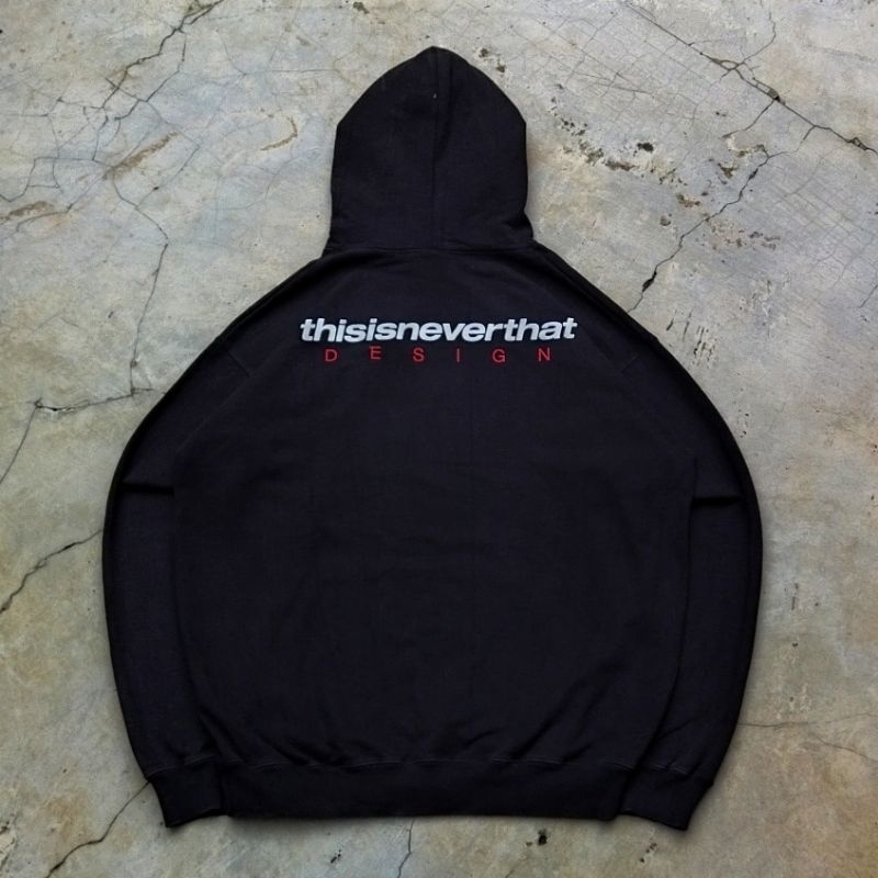 Thisisneverthat Design Pullover Hoodie Black