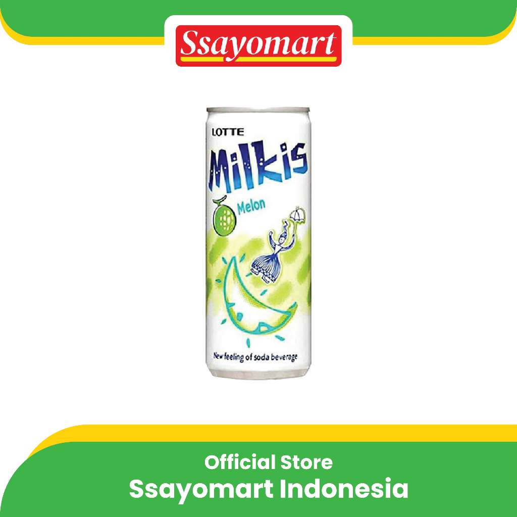 

Lotte Milkis Melon 250ml/Soda Susu Rasa Melon Asli Korea