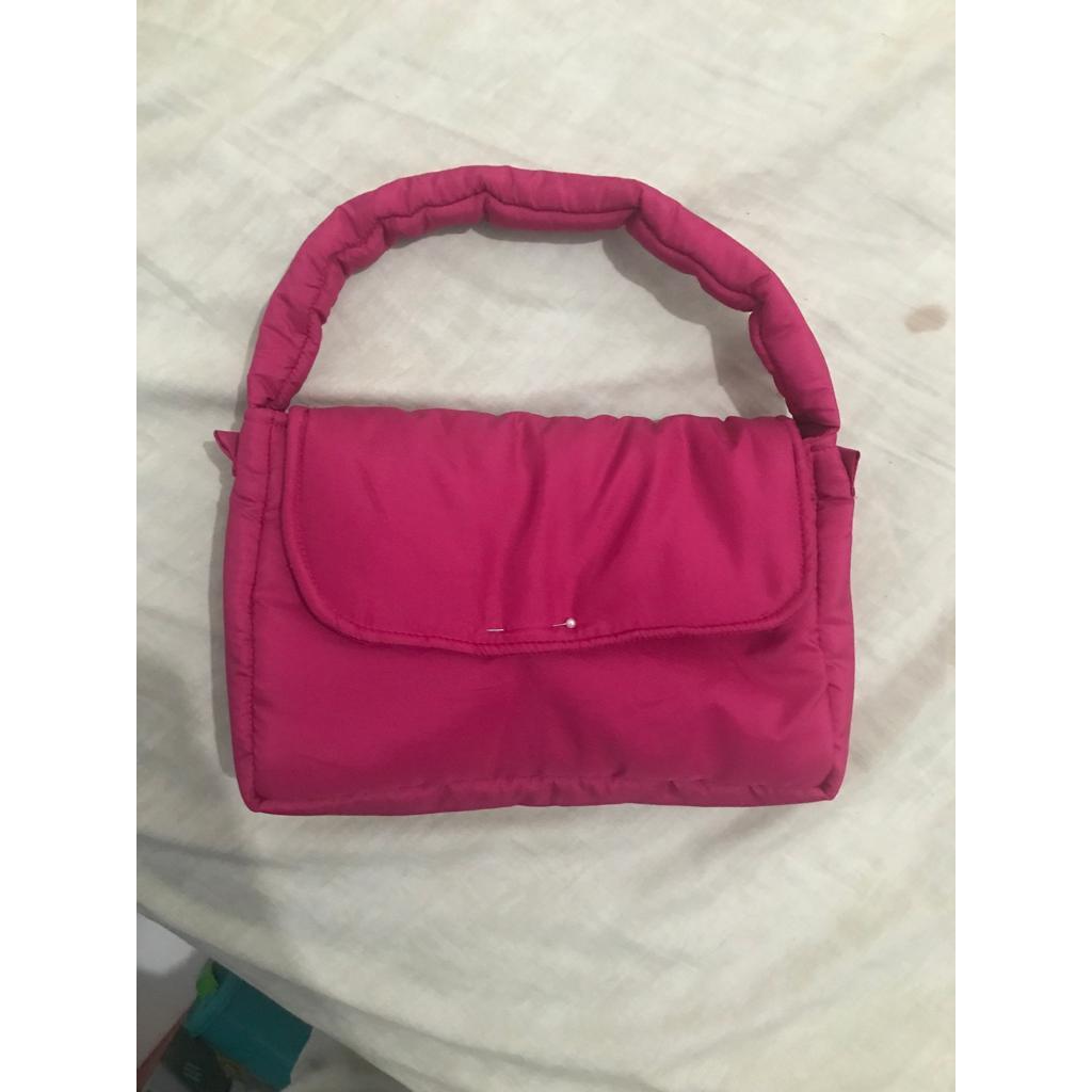 Smolly Maru Cream | Tas Selempang Wanita | Tas Bulat Canvas | Shoulder Bag | Slempang Mini Kecil | T