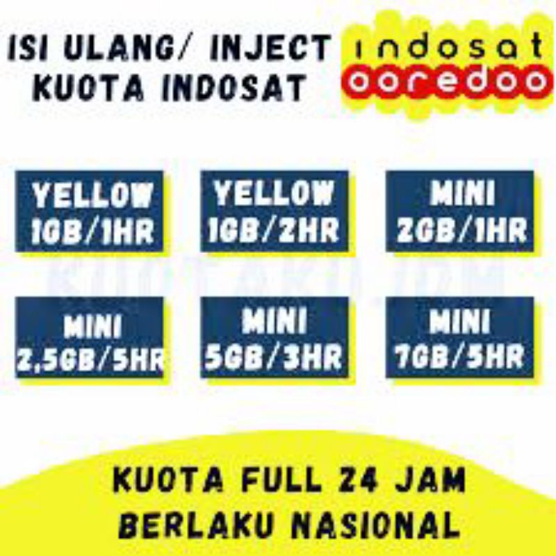 PAKET KUOTA INDOSAT YELLOW
