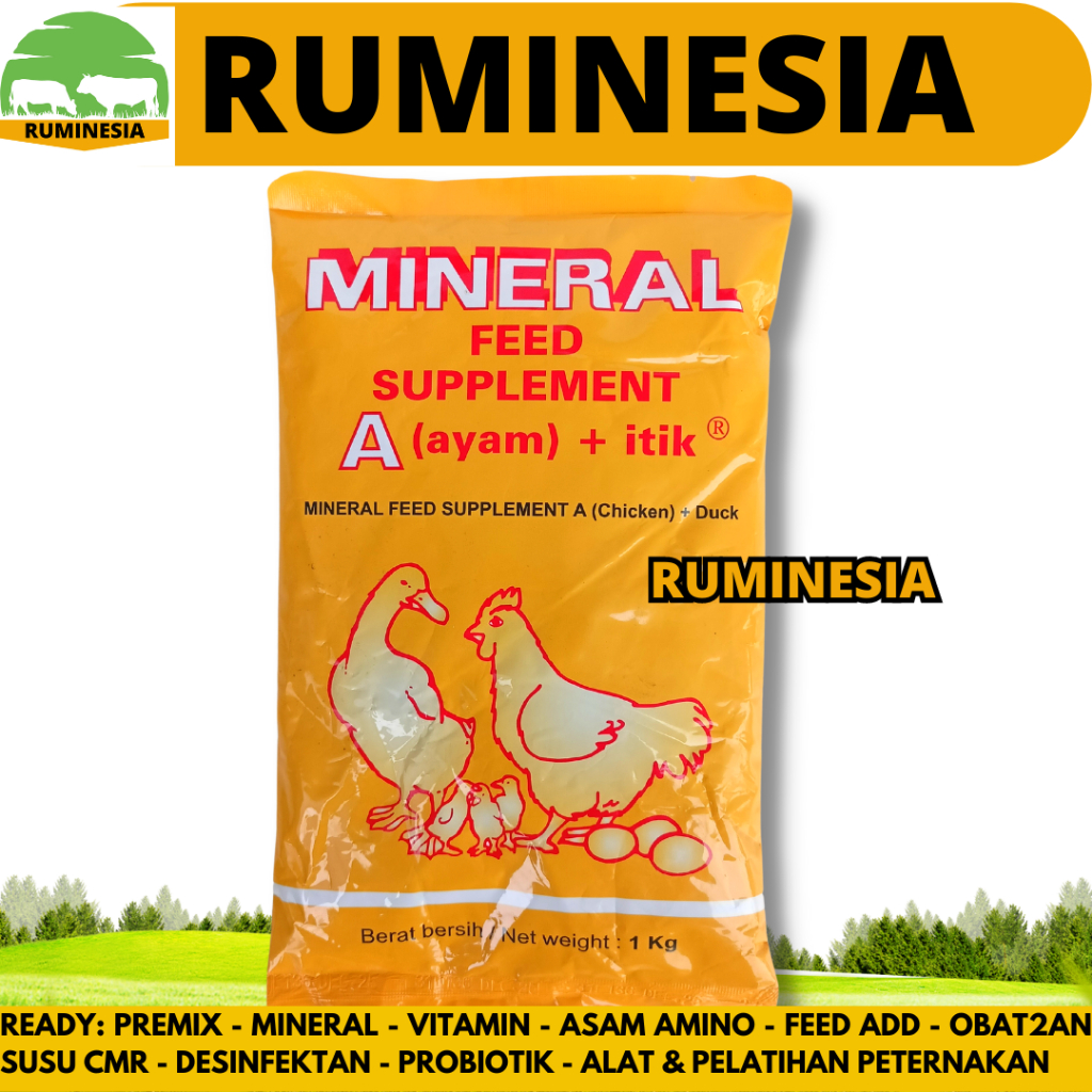 PROMO MINERAL FEED SUPLEMEN AYAM 1 KG - Mineral Ayam 1 kg Medion - Premix Ayam Feed Suplemen Mineral