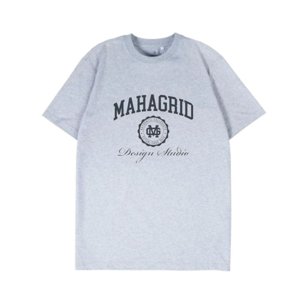 Mahagrid T-Shirt Reguler Grey Misty