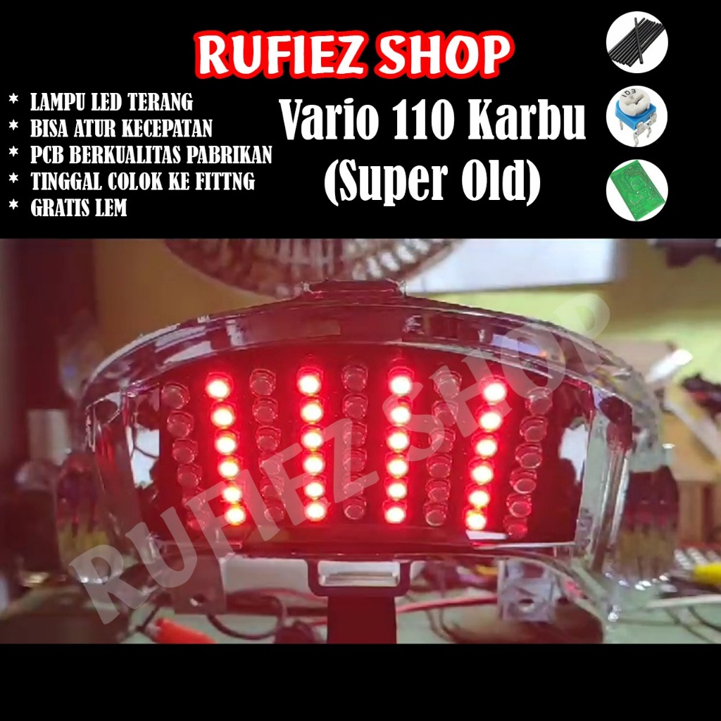 Custom stoplamp running vario 110 karbu (super old)