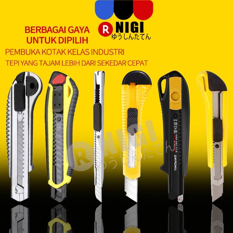 

NIGI Alluminium Alloy Utility Knife / Cutter Alumunium 18mm Pisau