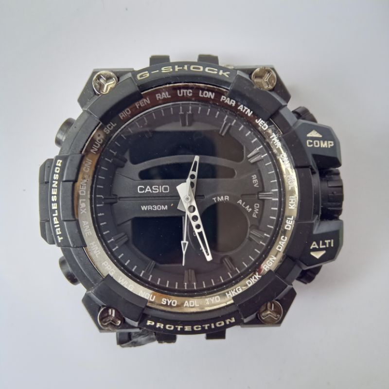 Jam Tangan G-shock CASIO WR 30M Dual Time hanya kepala tanpa tali