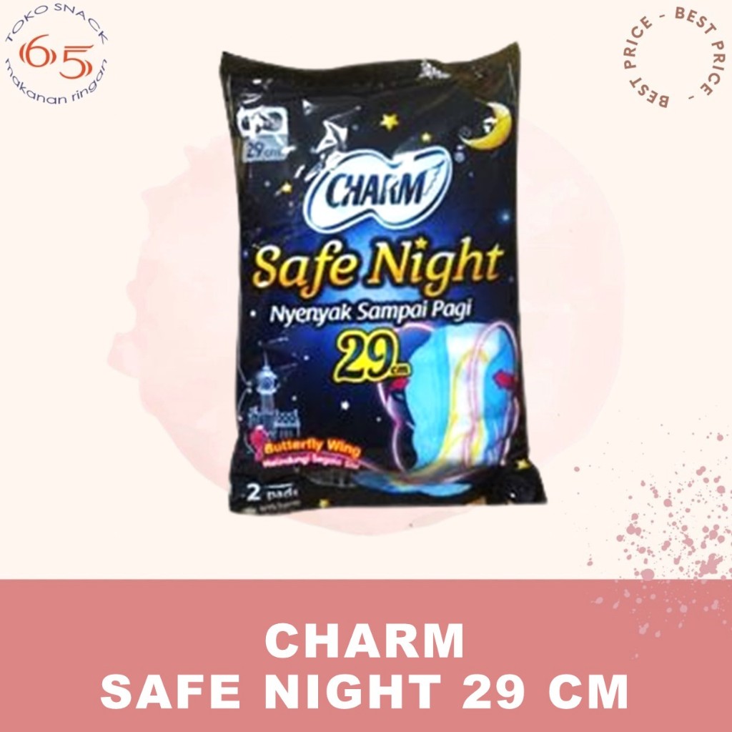 Charm Safe Night . 29/ 35 cm Renceng. pembalut. RCG