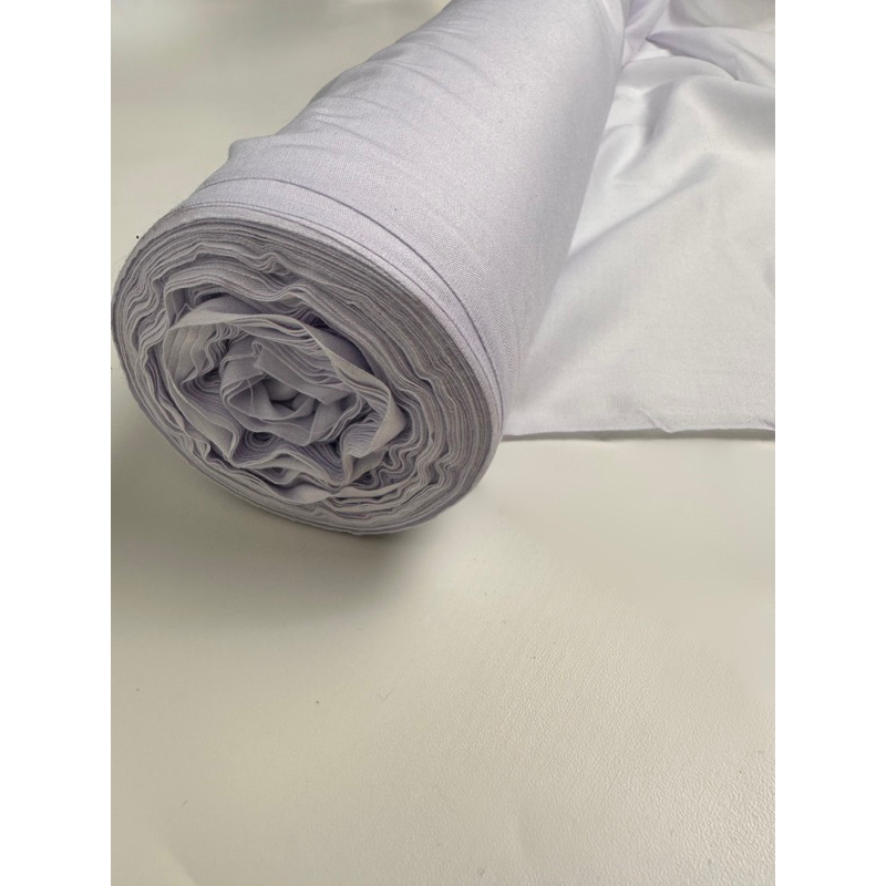 Kain Furing Errow / Arrow / Hero / Kain Hijab (Erro Tulip) - Warna Putih Lebar 115cm isi 27m