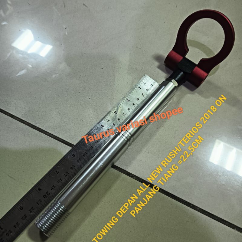 Towing Hook bumper Depan Derek Mobil toyota all New Rush / daihatsu all new Terios 2018 sd 2025 2024