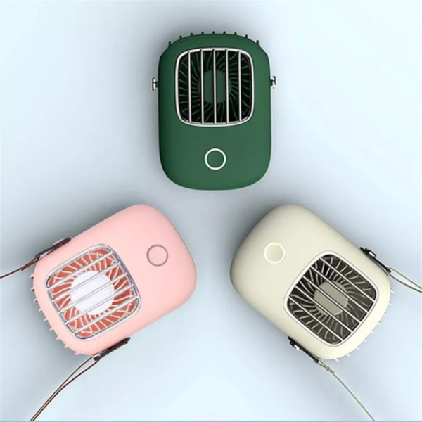 Jual KP016 Portable Premium Mini Sport Neck Fan Kipas Angin Gantung Leher - Hijau Murah