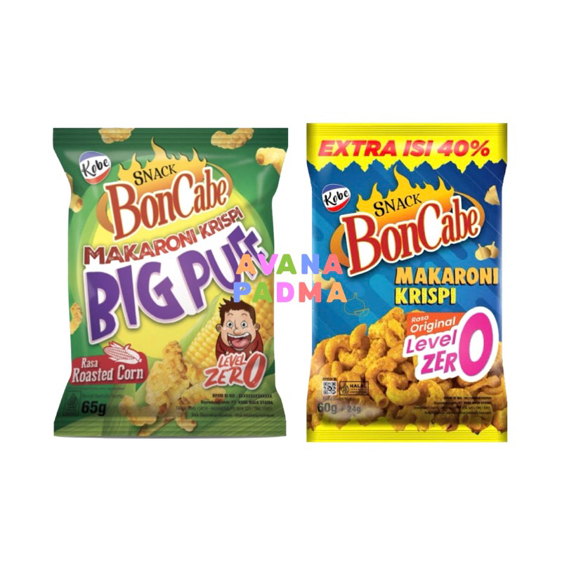 

Snack Boncabe Makaroni Krispi (Level Zero) (2 Varian Rasa) (65g)