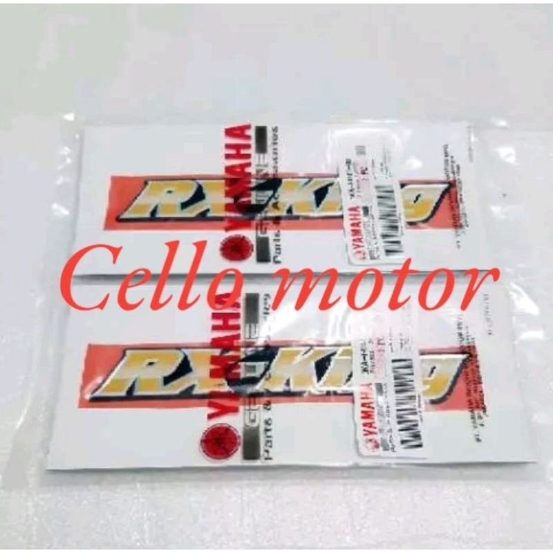 Emblem set cover box aki RX king 2001/2002 3KA-F4161-00 original