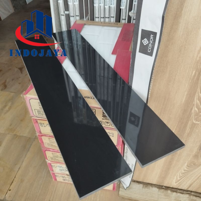 list keramik 10x60 granit lantai dinding kramik keramik hitam polos glosy