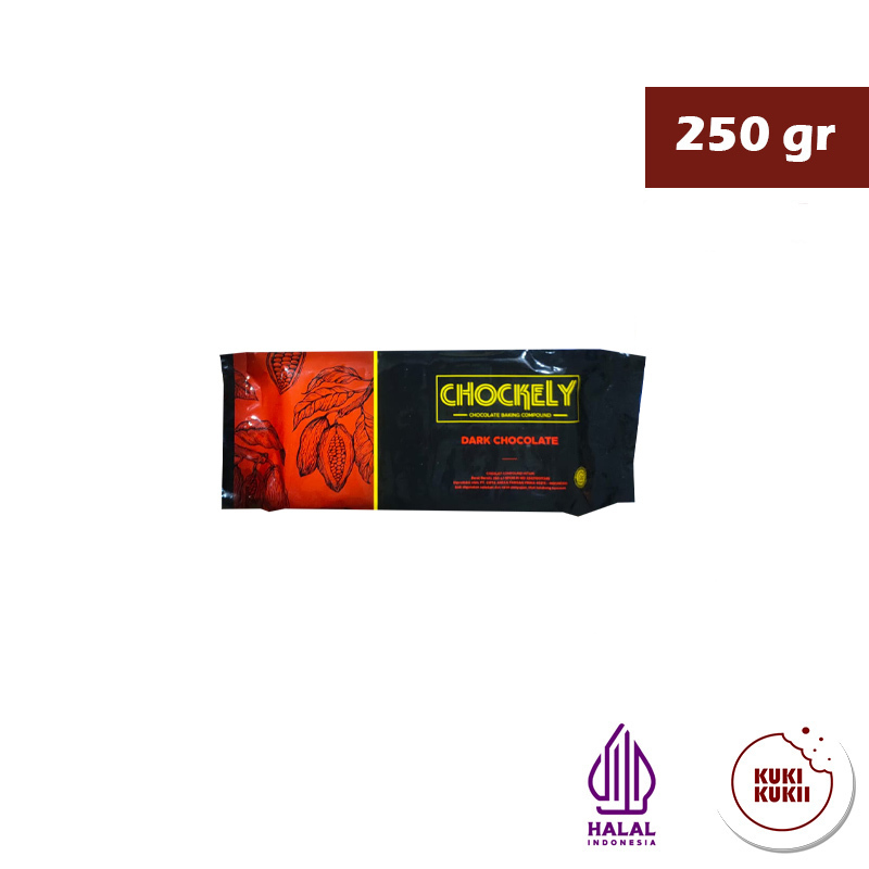 

Coklat Dark Compound Chockely 250gr | Dark Chocolate Compund Chockely 250 gr