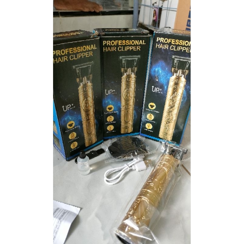 alat cukur gold vintage pencukur rambut jenggot elektrik mini portabel alat cukur