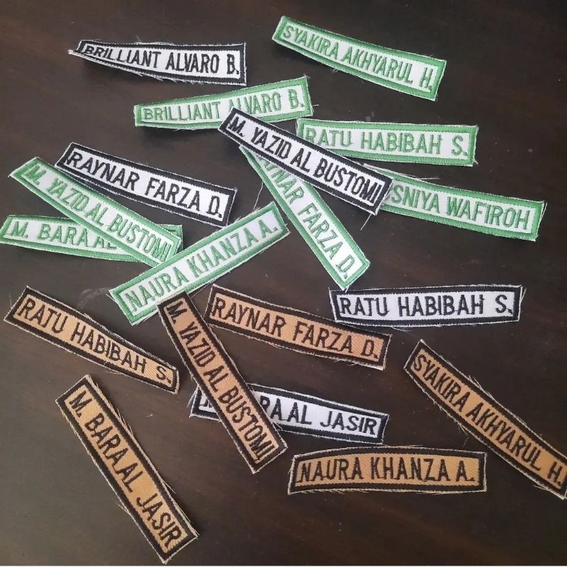 BORDIR LOGO / BORDIR TULISAN / BORDIR NAMA / LOGO