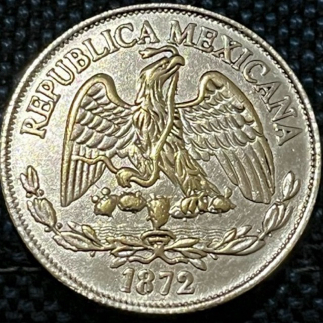 KOIN UN PESO M.M.902.7 REPUBLICA MEXICANA 1872