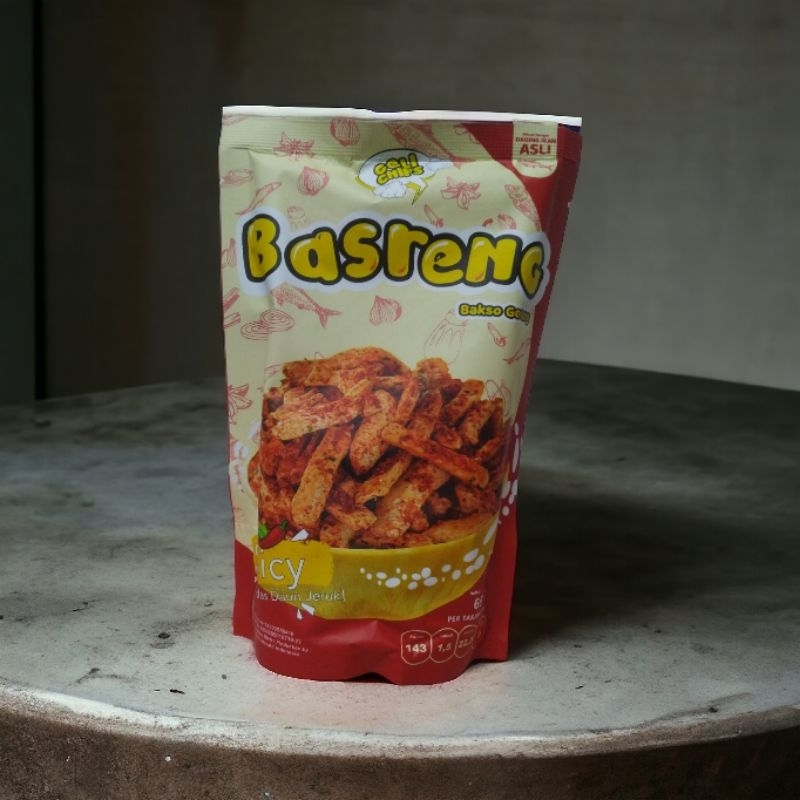

BASRENG Pedas Daun jeruk 65 gr