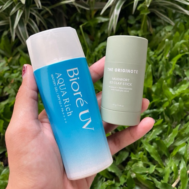 Sunscreen Biore & Mugwort Clay Mask Originote