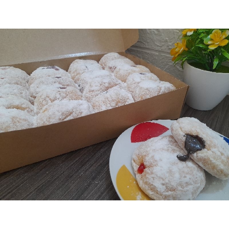 

Donat mini isi selai /Donat bomboloni/Bombolini isi 12pcs