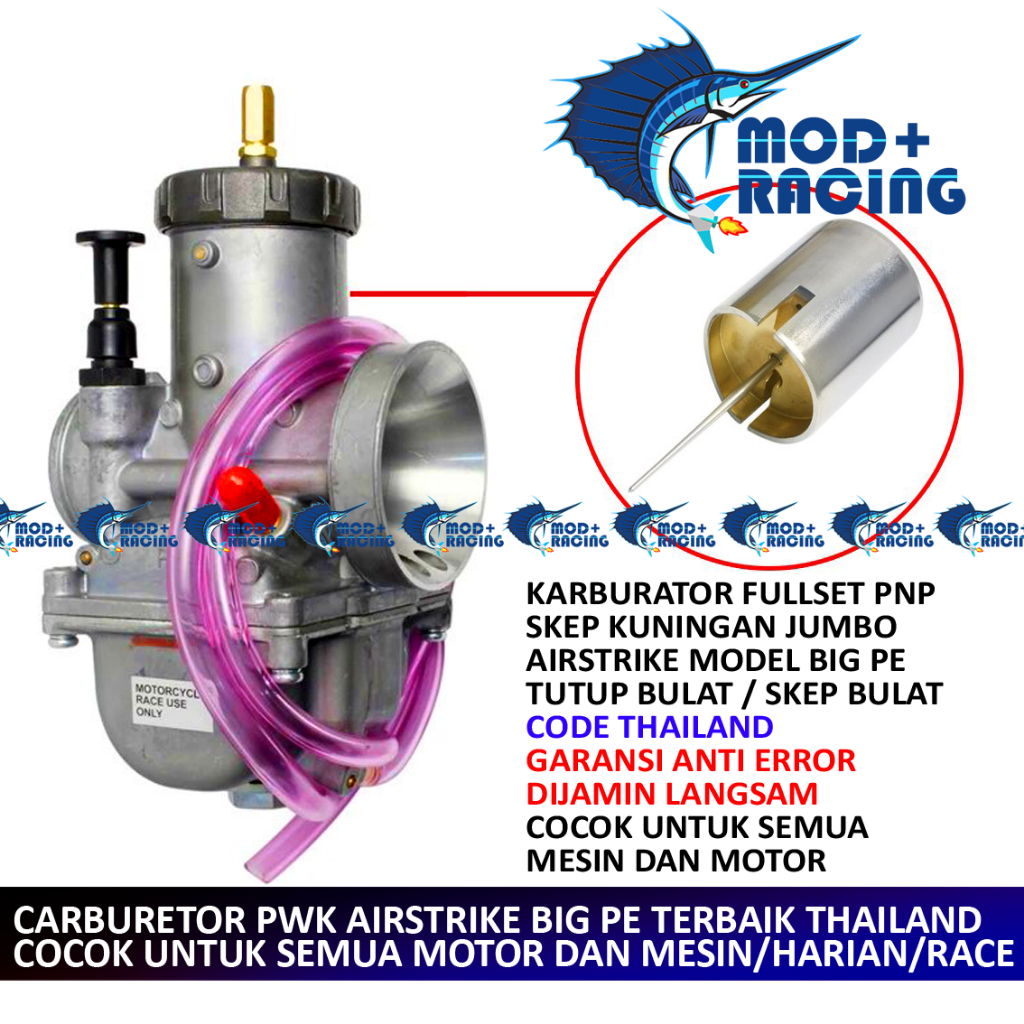 (ON SALE) KARBURATOR AIRSTRIKE MODEL PE 32 34 36 38 40 42 PE BESAR AIR STRIKE KARBU SKEP BULAT JUMBO