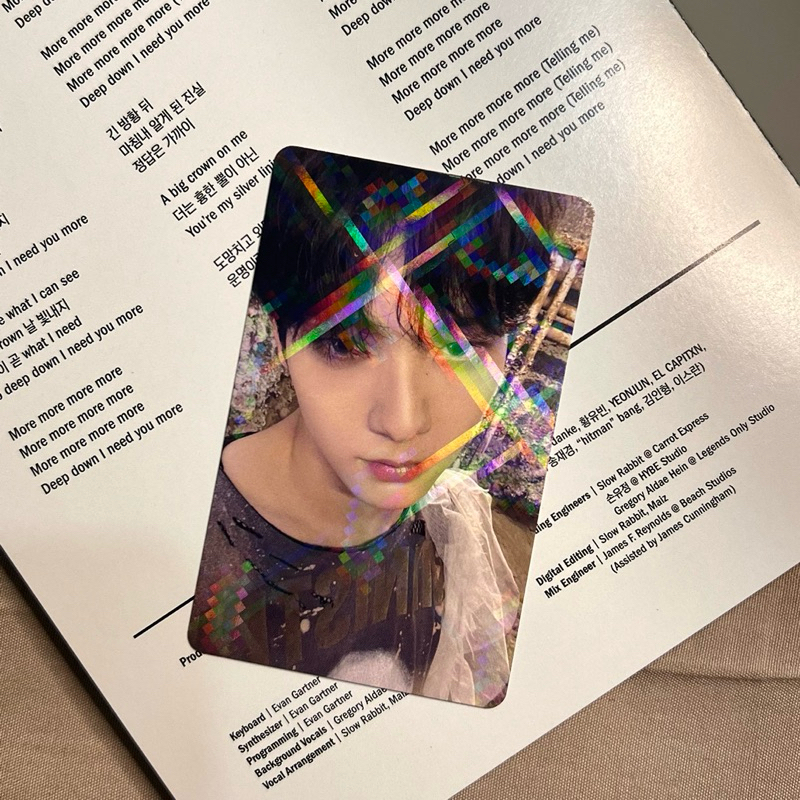 TXT SOOBIN LD WVJP HOLO GRAVITY LUCKY DRAW WEVERSE JAPAN