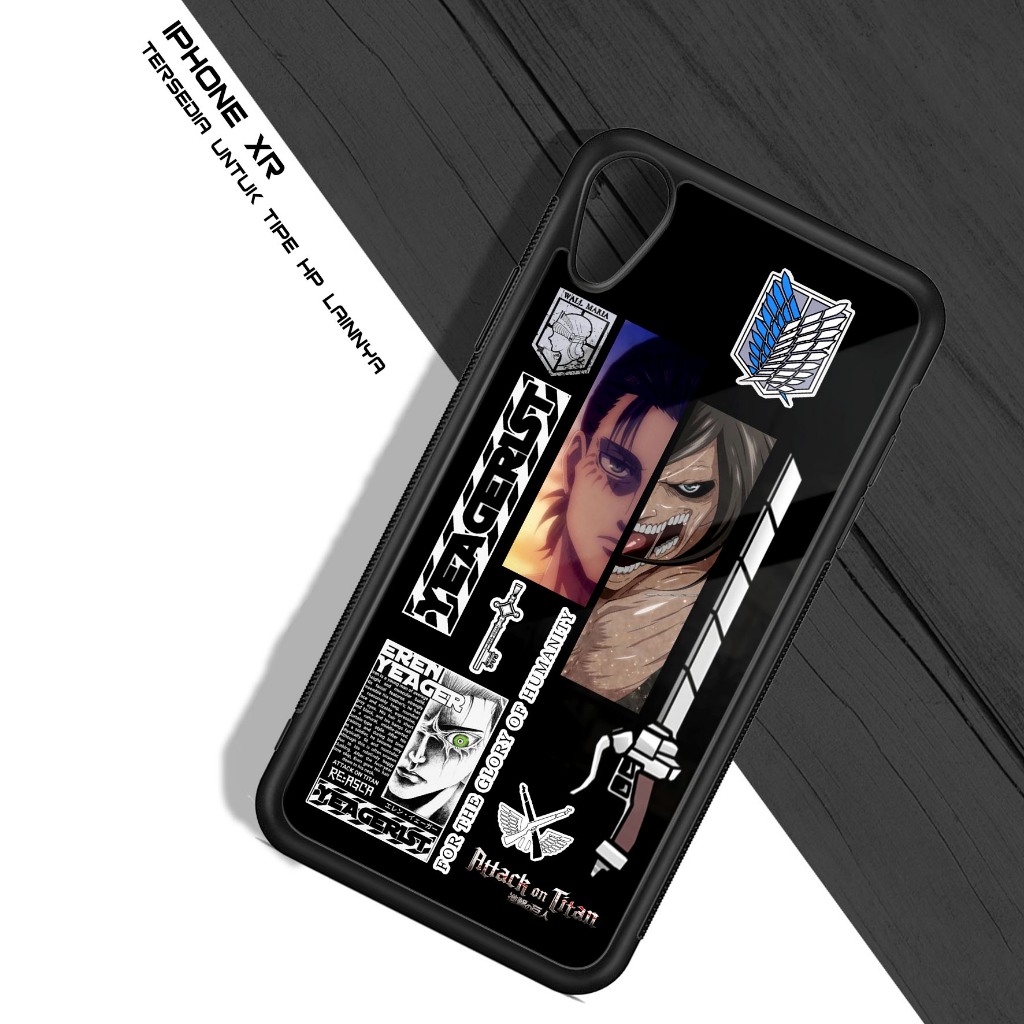 Case Apple / Iphone XR - Casing Hp Iphone XR - ( ANIME AOT ) - Case Hp - Casing Hp - Softcase HP - S