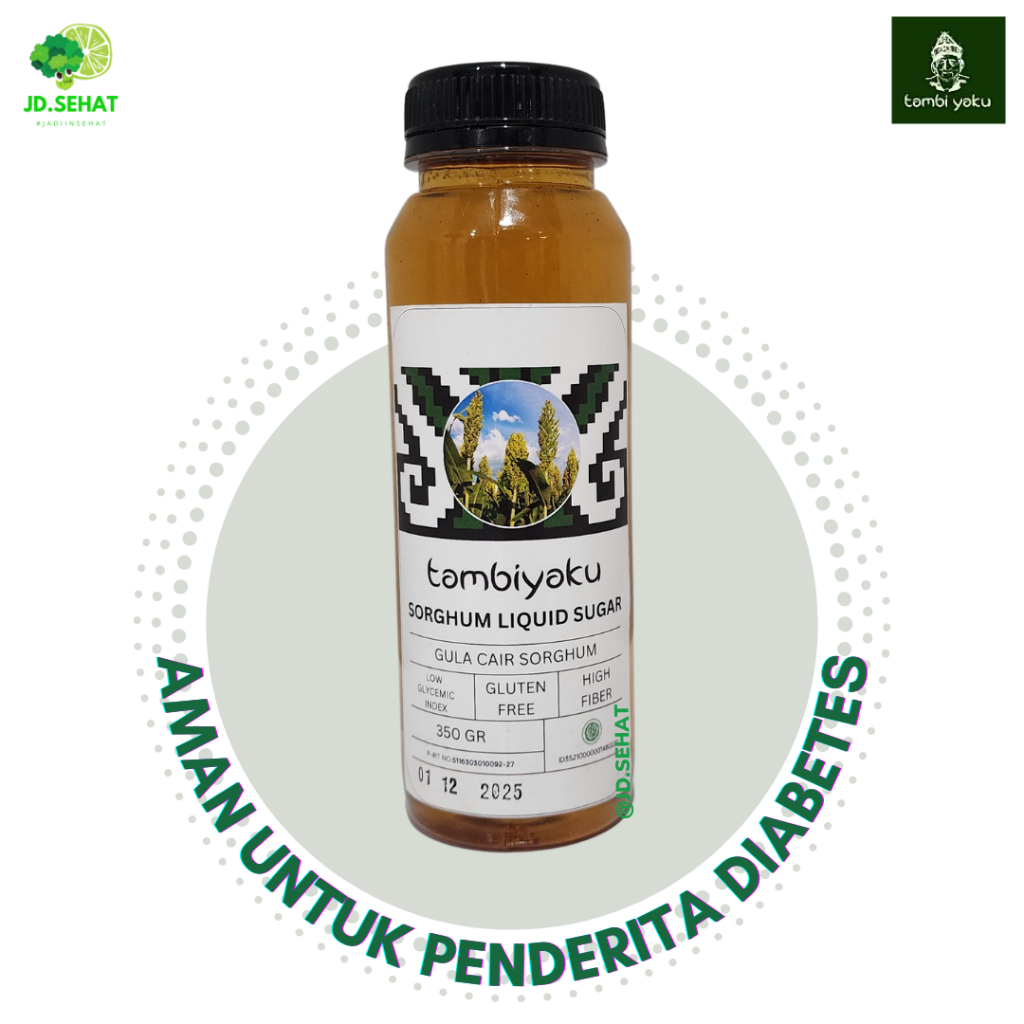 

TAMBIYAKU Gula Sorghum Cair Gula Alami Low GI Botol 350 ml