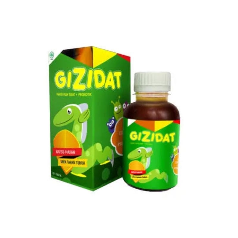 GIZIDAT 130ML Madu Anak Madu Ikan Sidat Plus Probiotik Penambah Nafsu Makan Anak