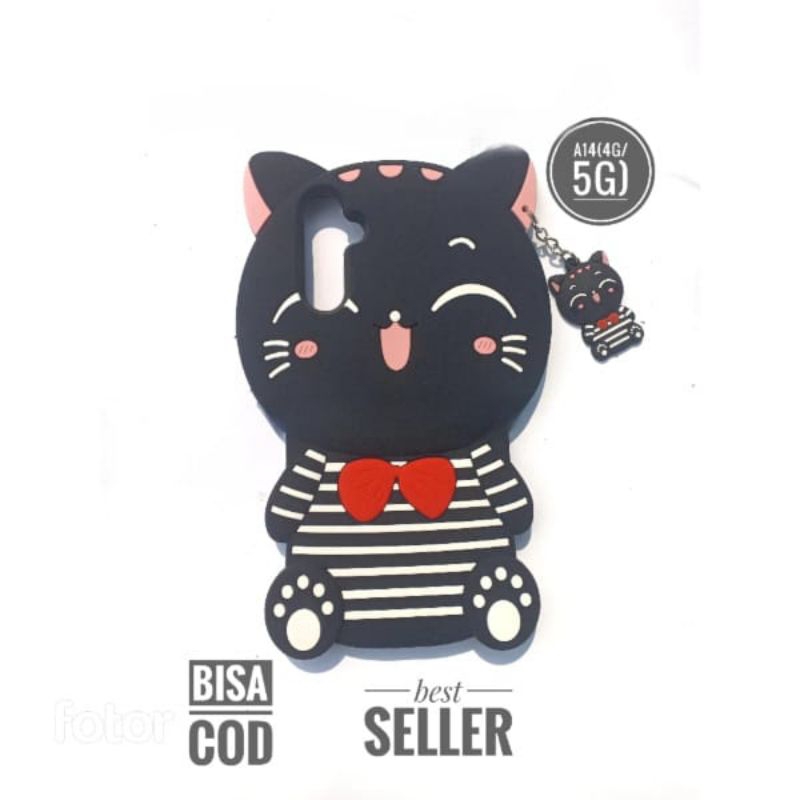 Casing Samsung A14 (4G/5G) A03 A04 A13 (4G) A20 A20 Soft Case Karakter Boneka Kucing Motif Mini Cat 