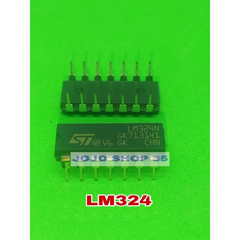 IC LM324 LM 324 Lm 324 Lm324 lm324 ASLI ORIGINAL ST Lm324N LM324N lm324n harga 1pc