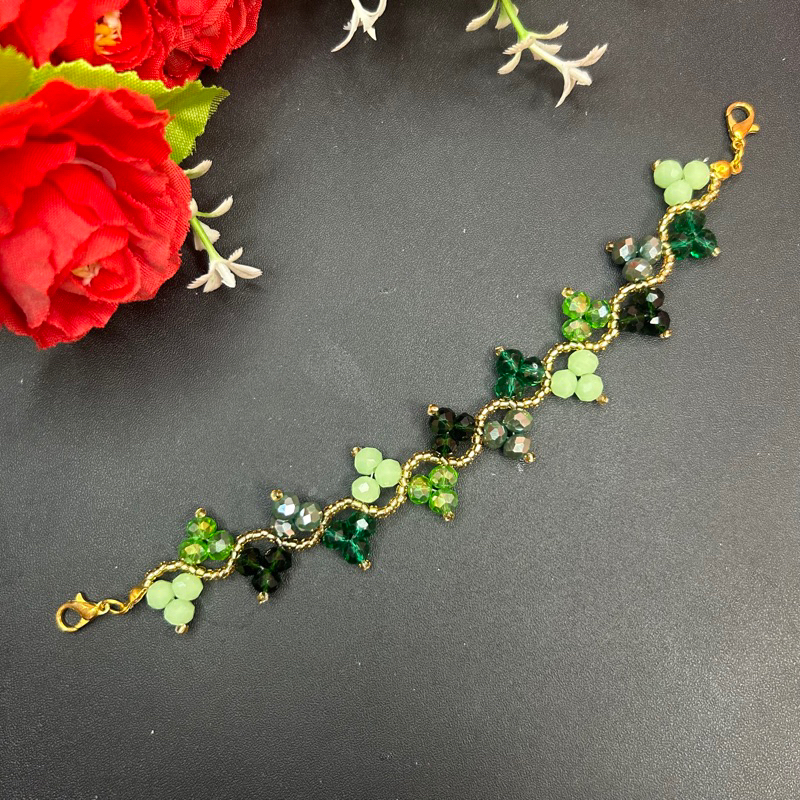 Konektor Masker Kristal warna Hijau