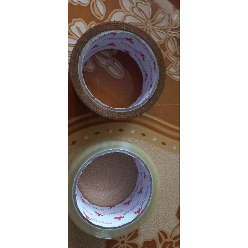 

Lakban / isolasi coklat / bening uk. 45mm x 90yard