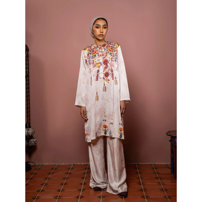 Zaline Tunic Off White Aleza Label