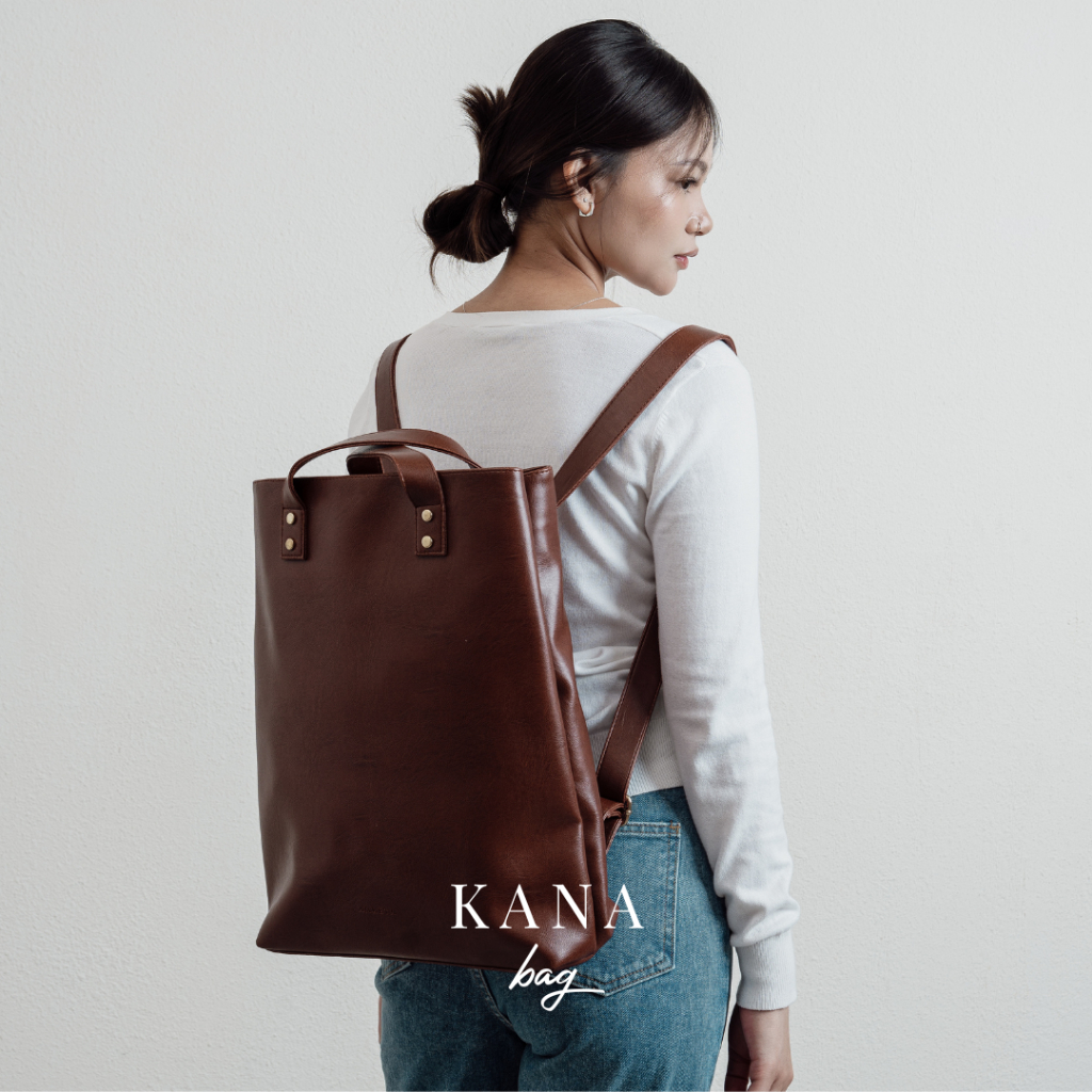 Kana bag - AMRETA - TAS WANITA - 3 WAYS BACKPACK - TOTE BAG - RANSEL - TAS LAPTOP 14 INCH