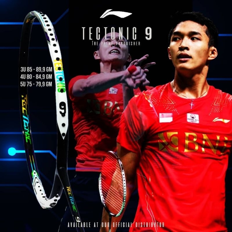 RAKET BADMINTON LINING TECTONIC 9