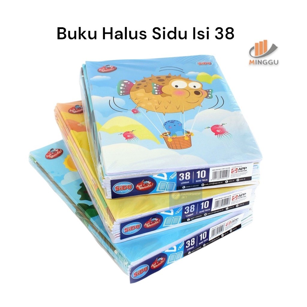 

[ 1 PAK / 10 Buku ] Buku Tulis Halus Sidu Isi 38 lembar