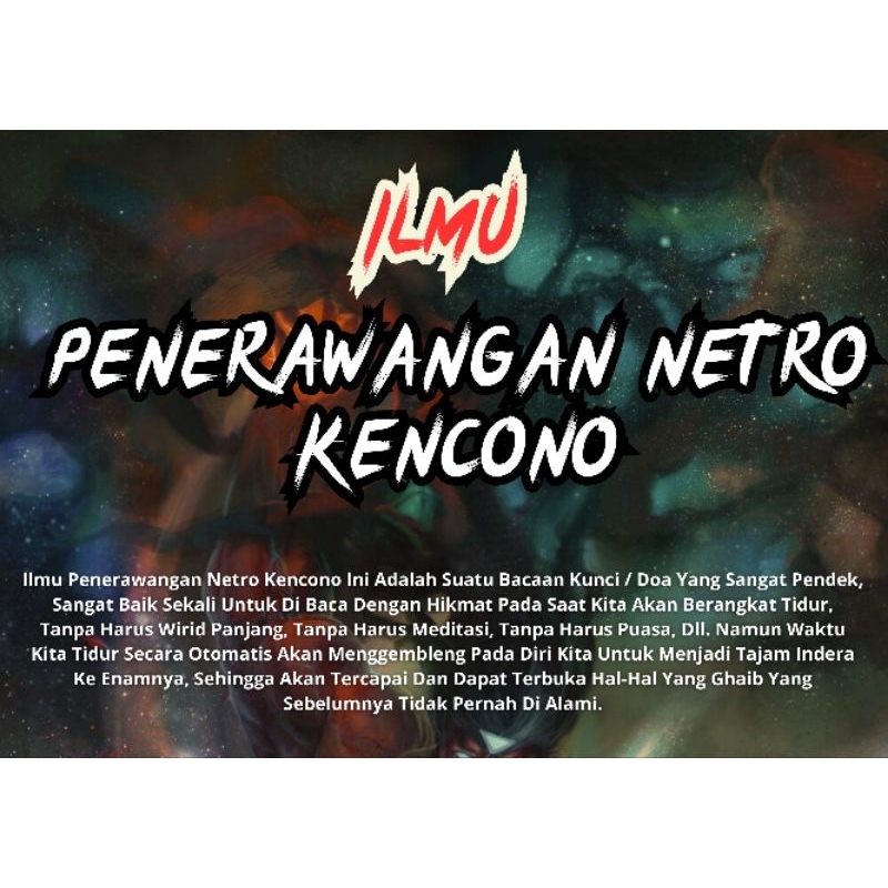 ILMU PENERAWANGAN NETRO KENCONO