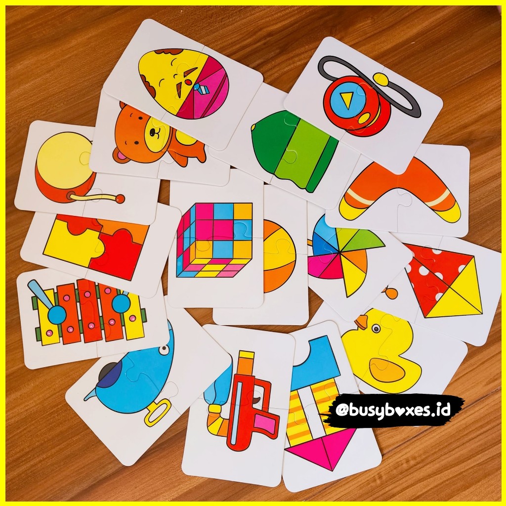 mainan edukasi puzzle pemula 2 pieces keping toys