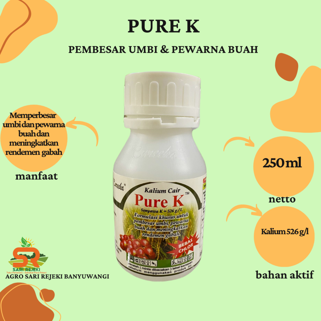 PURE K 250ML KALIUM CAIR NUTRISI PENAMBAH BOBOT