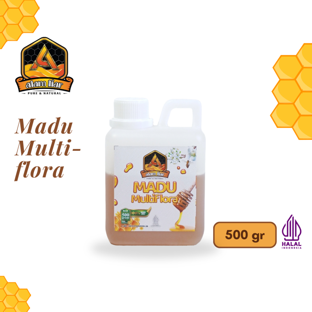 

Madu Multiflora Madu Alam Liar 500 gr