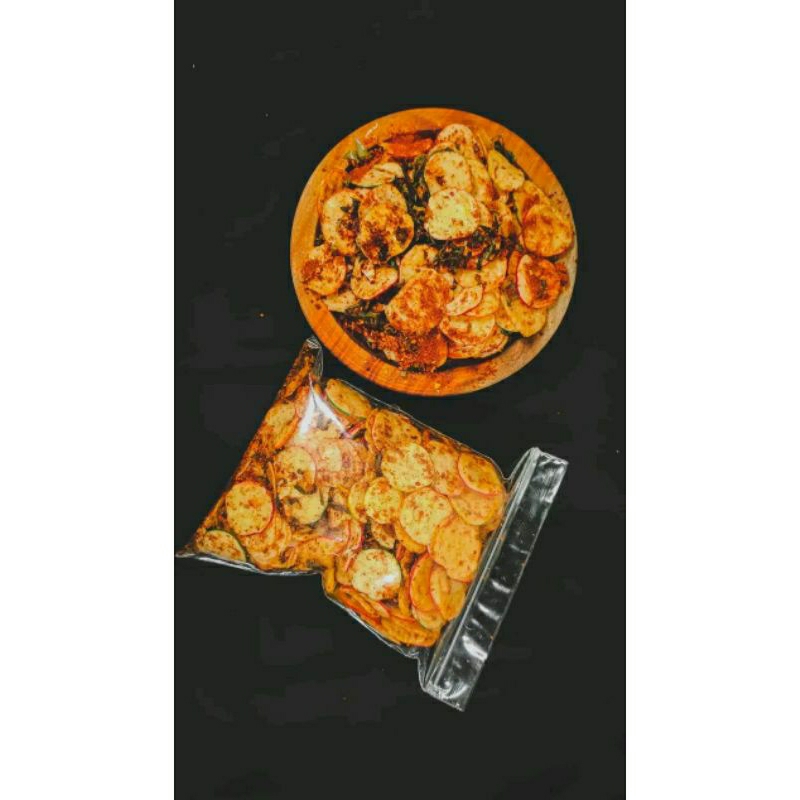 

Kerupuk bawang seblak pedas daun jeruk 100gram