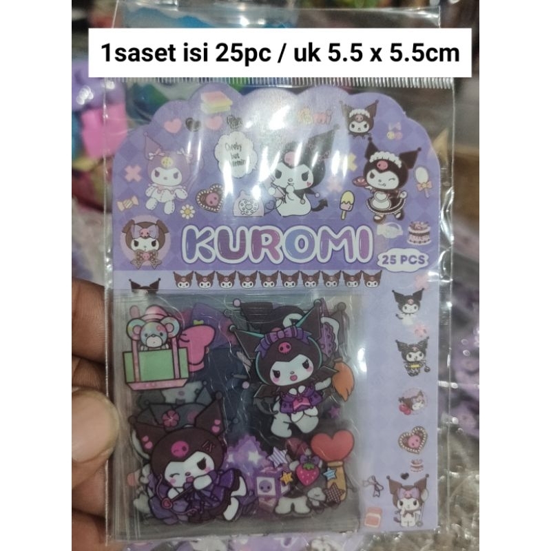 

Stiker Kuromi 3saset / 1saset 25pc
