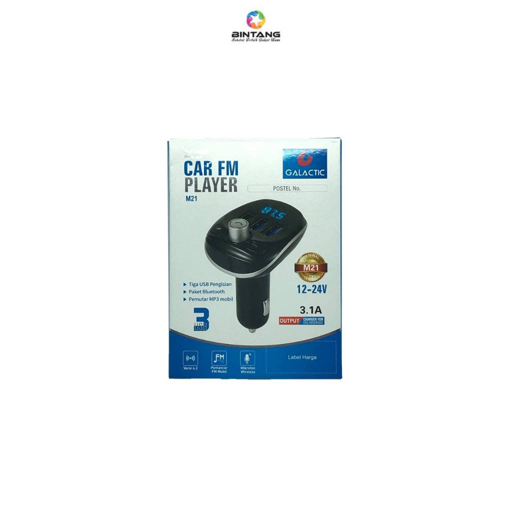 CAR FM TRANSMITER PLAYER GALACTIC M21 3 USB