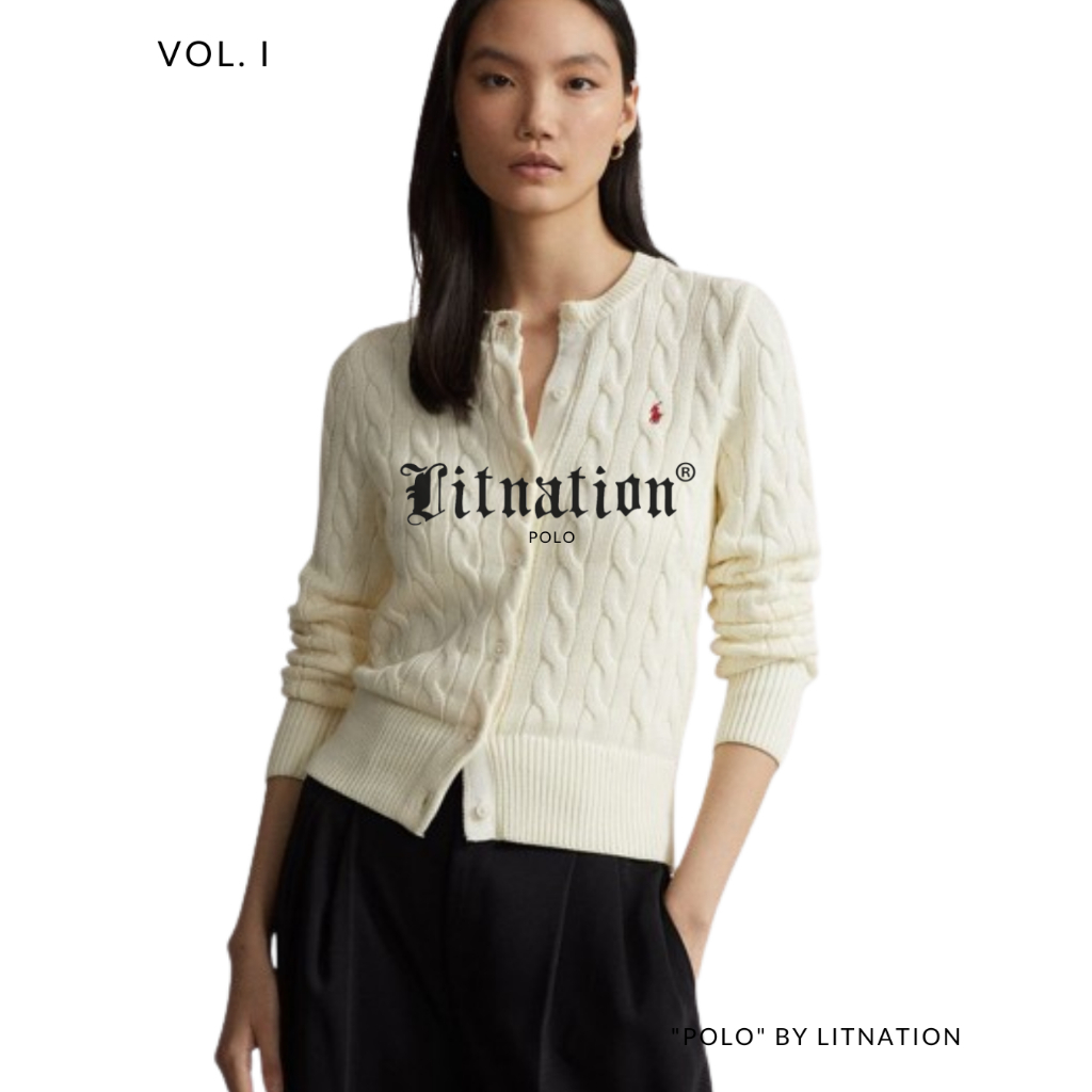 polo ralph cardigan rajut outfit trend polo